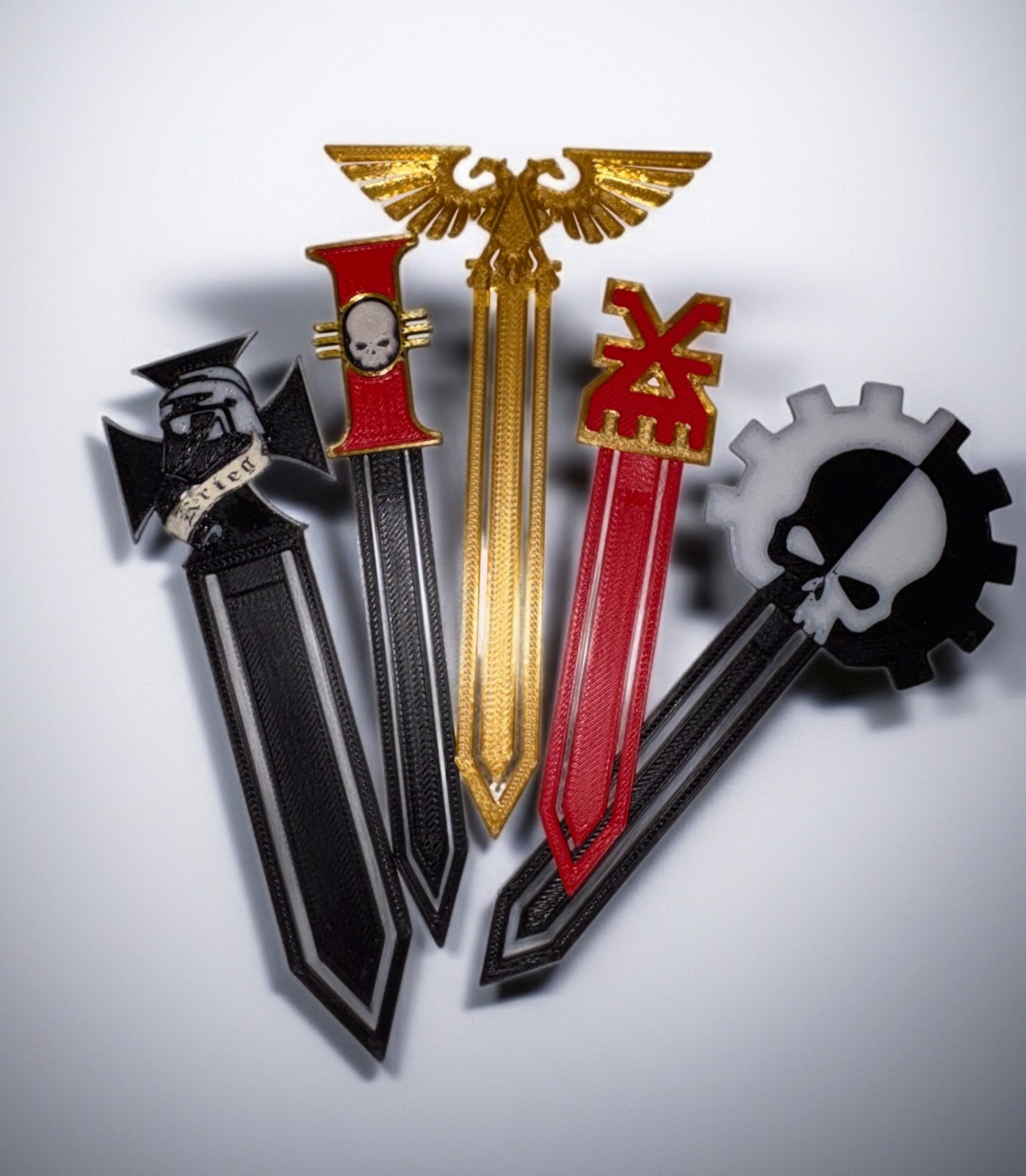 Multicolor Warhammer 40k Bookmarks (Your choice of 3 included)