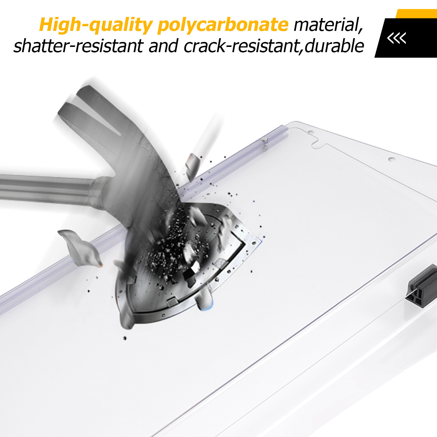 For ICON I20 I40 I60 I20L I40L I60L Golf Cart Folding Clear Windshield PC New