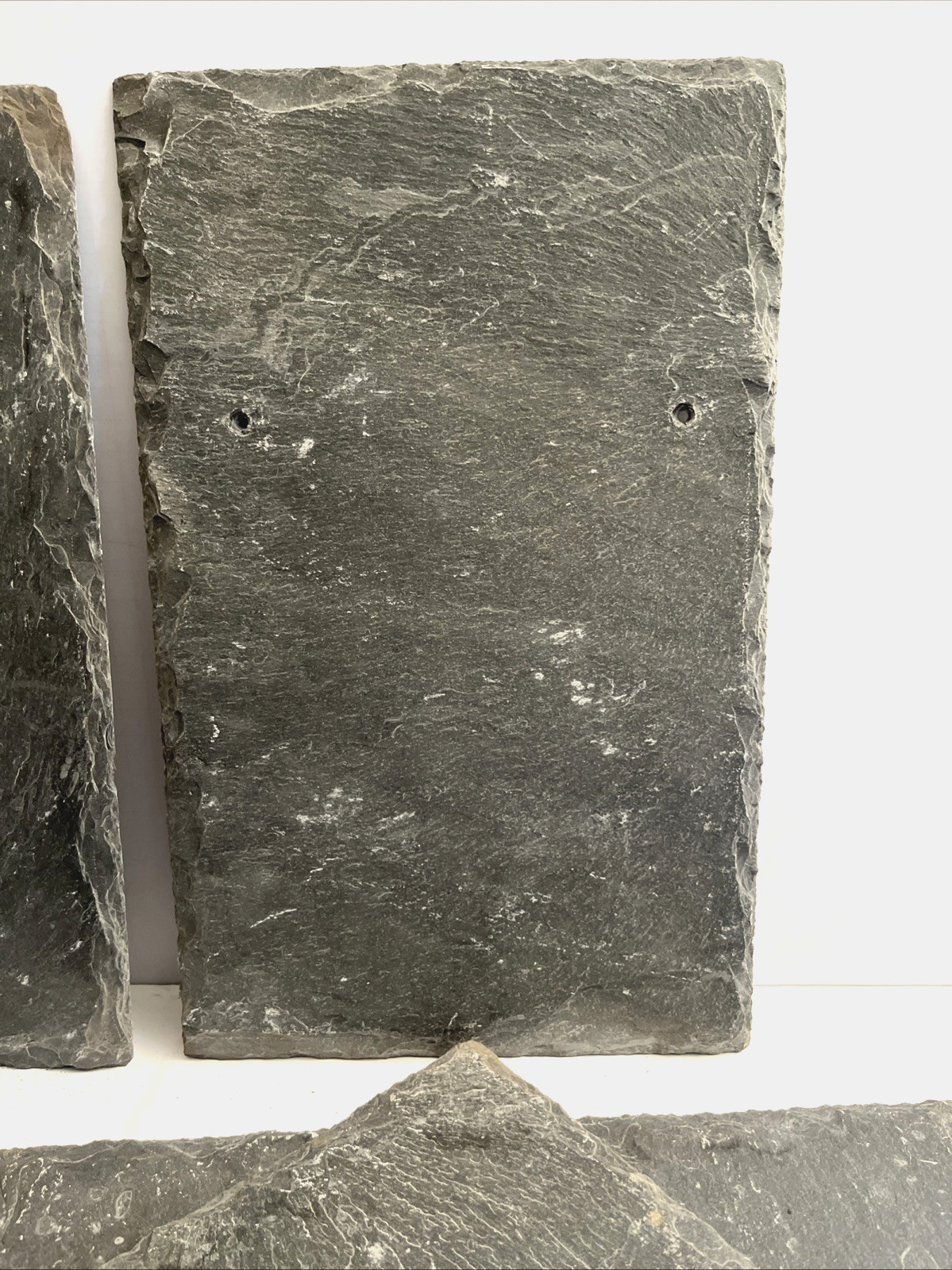 New 6 pieces Natural Slate Tile Roofing Dark Gray Pre Drilled Size 10" x 16"