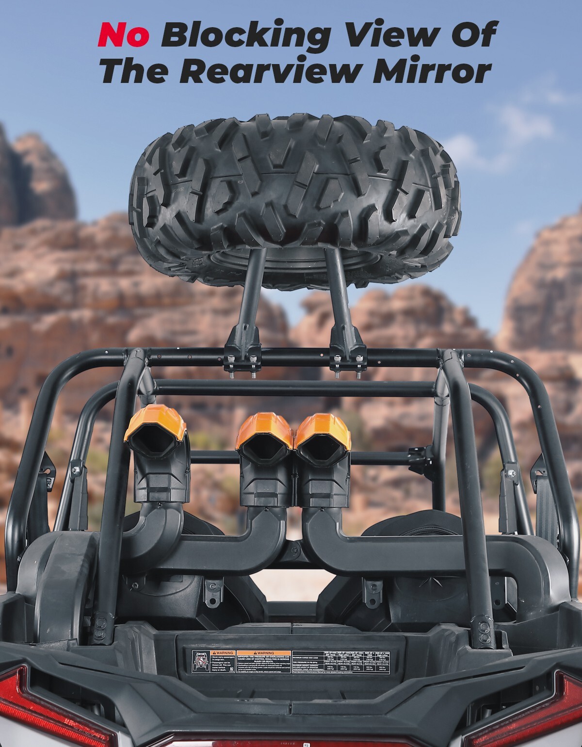 Spare Tire Carrier Mount Rack Bracket for RZR PRO XP 570 800 1000 Turbo 900 S