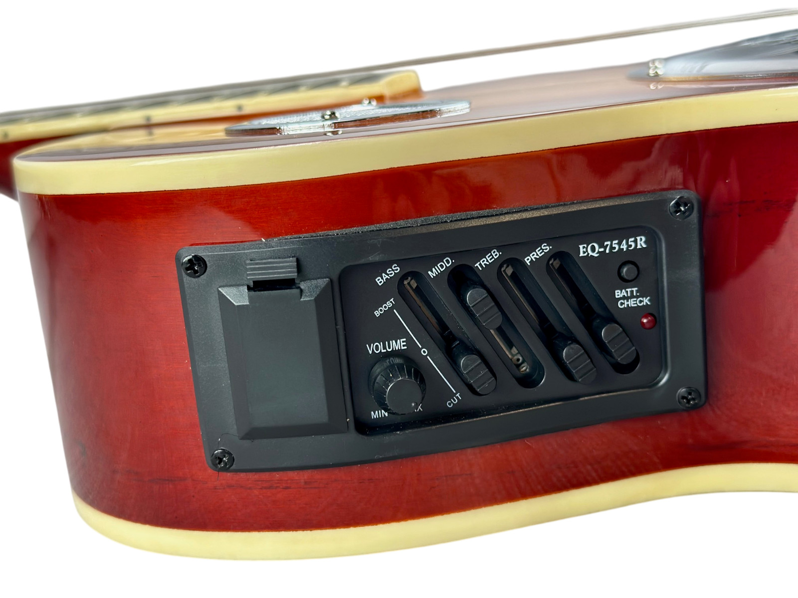 Zenison Steel Pan Acoustic Electric Resonator Guitar Single Cutaway Sunburst