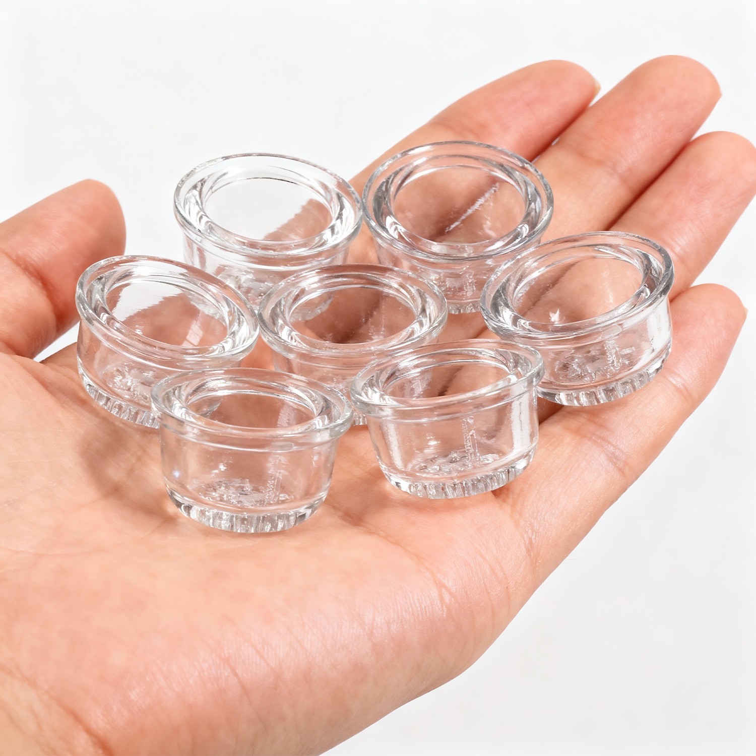 ( Pack of 9 ) 9-Hole Glass Bowl for Silicone Smoking Pipe Glass Replacement Bowl