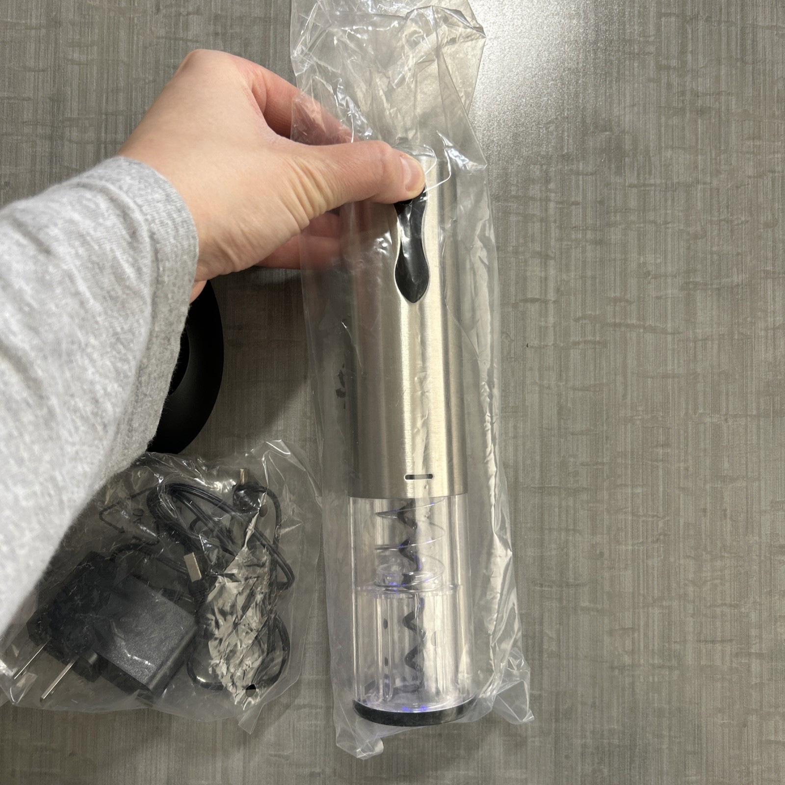 EXCELLENT Pampered Chef Electric Wine Opener #1489 Box Foil Cutter Rechargeable