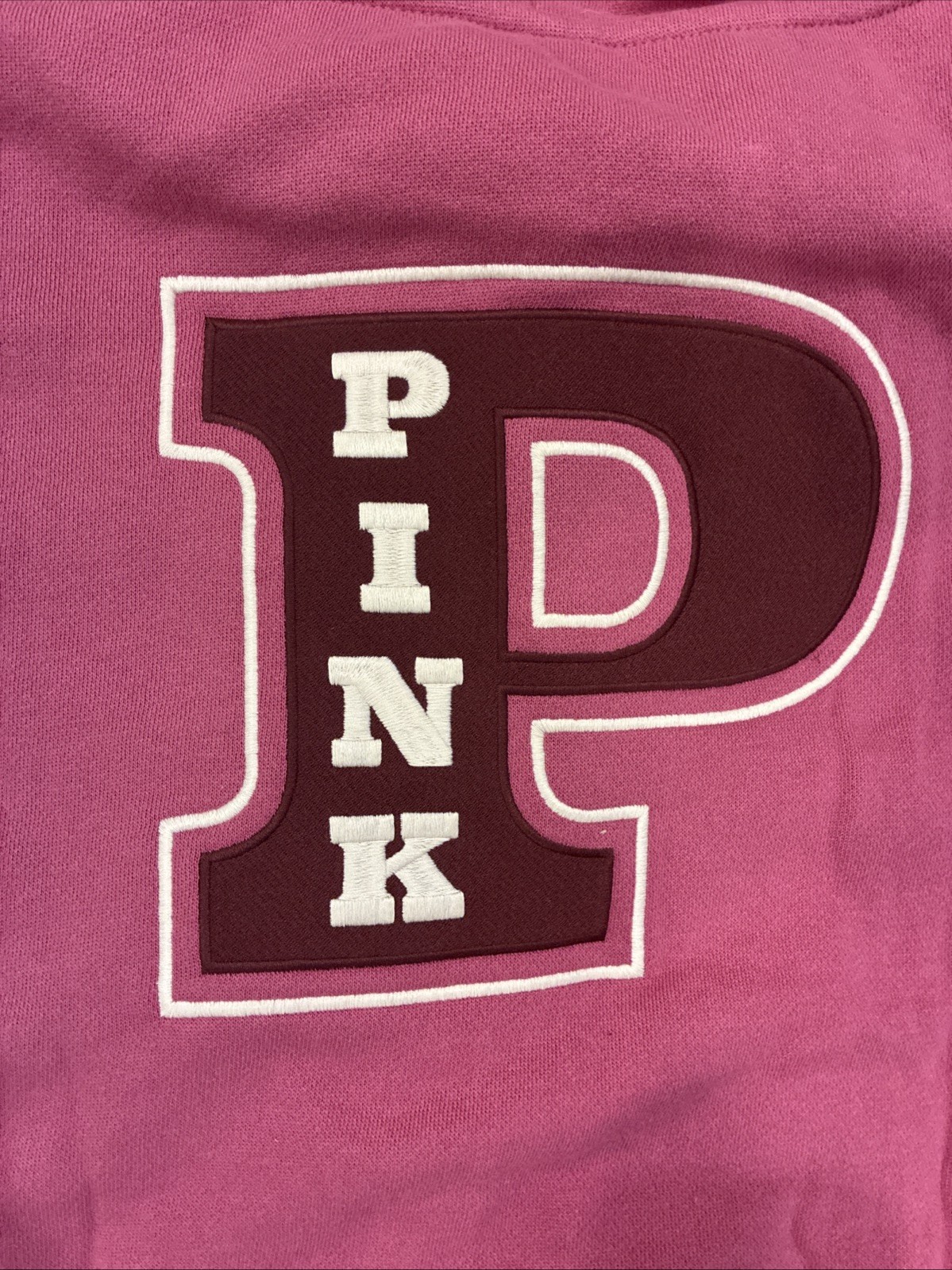 New Victoria’s Secret Pink Full Zip Hoodie (XXL) Drawstring P Logo NWT