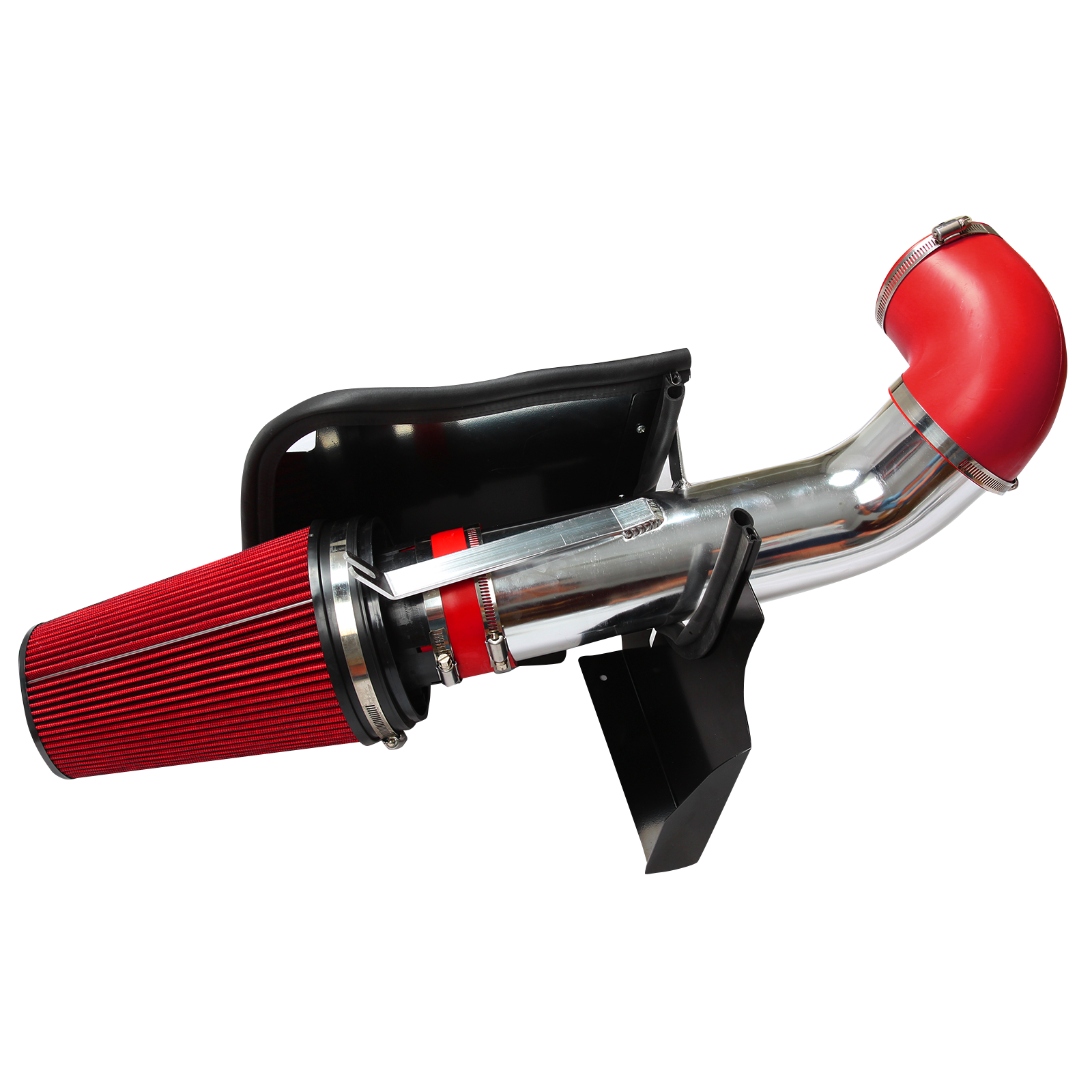 4" Cold Air Intake System+Heat Shield for 99-06 GMC/Chevy V8 4.8L/5.3L/6.0L RED