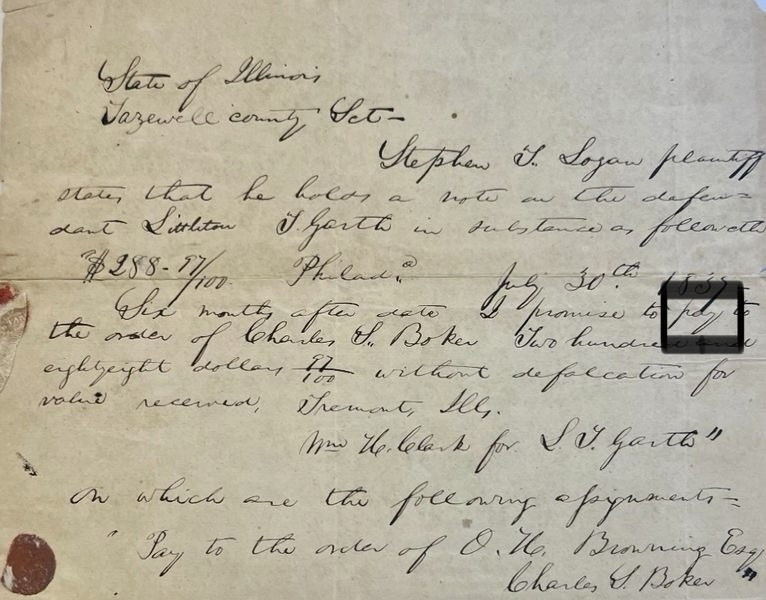 Abraham Lincoln Handwritten Word Removed From Beckett Autograph Document Signed