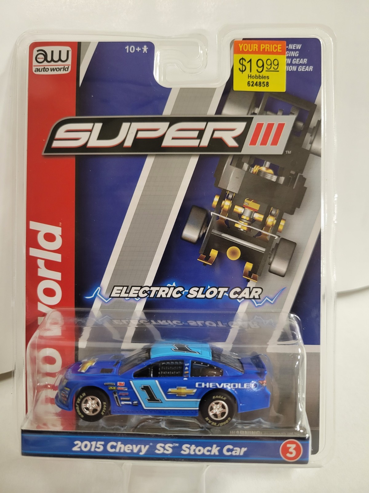 Auto World 2015 Chevy SS Stock Car HO Scale Slot Car SC383