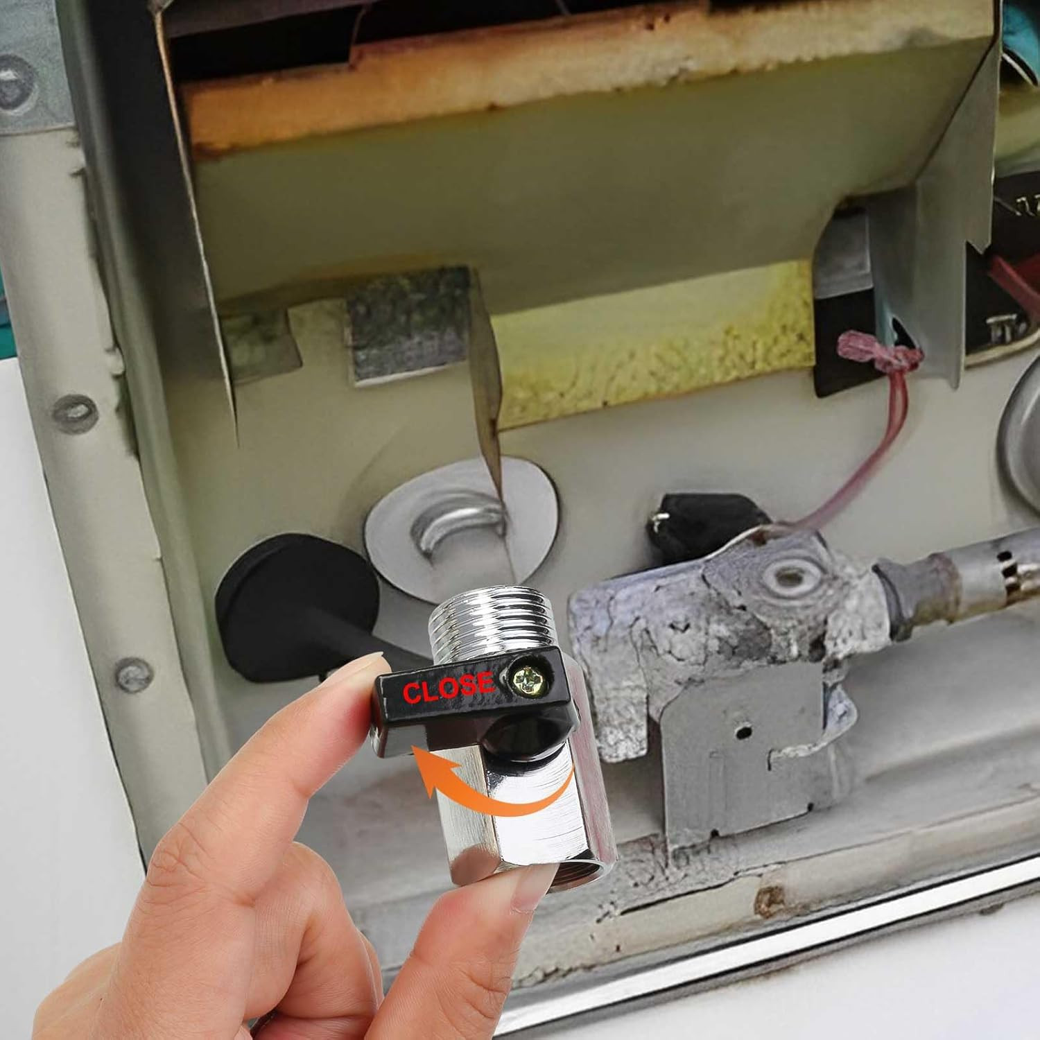 1/2" RV Hot Water Drain Valve - Water Heaters Mini Drain Plug with Tape Brass Re