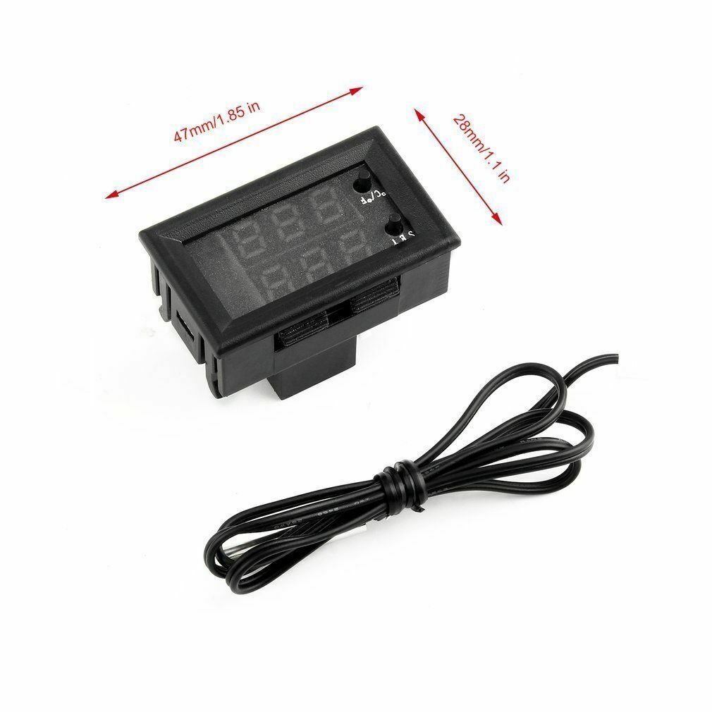 Digital LED Microcomputer Thermostat Controller Switch Temperature Sensor 12V
