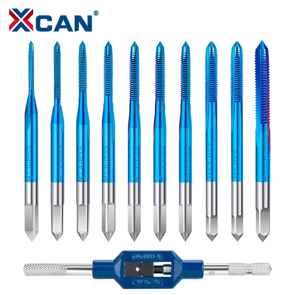 11pcs Micro Taps Bits Mini Machine Screw Drill Tap Set Metric Thread Screws Tap