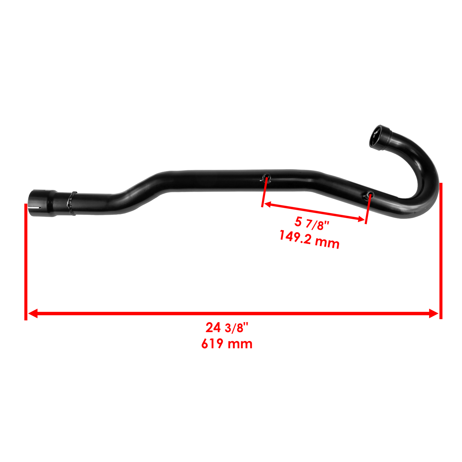 Exhaust Muffler w/ Pipe Gaskets fits Kawasaki Bayou 220 KLF220A 1988 1989 - 2002