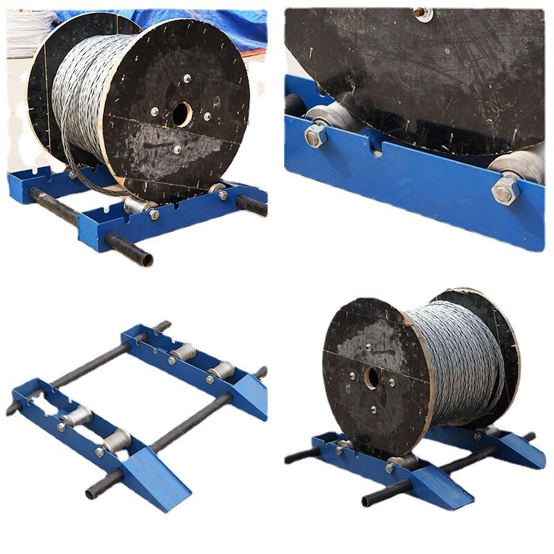 Heavy Duty Cable Drum Roller Stand Cable Reel Dispenser for reels 11.8-47.2in OD