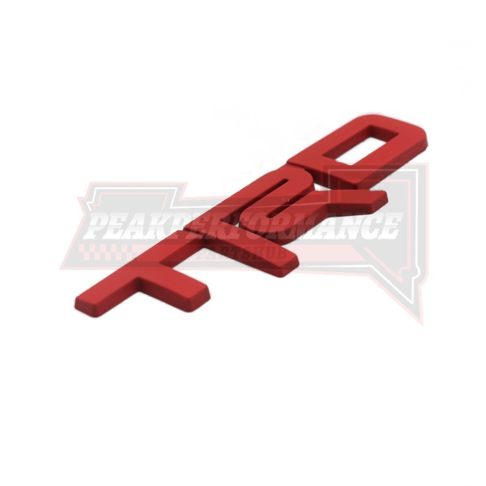 5" w/TRD Metal Tailgate Trunk Badge For Tundra 4Runner Tacoma Matte Red/Black
