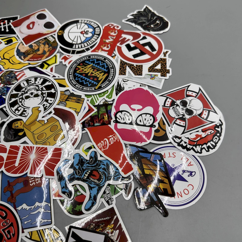 100 Random Skateboard Stickers Bomb Vinyl Laptop Luggage Decals Dope Sticker Lot
