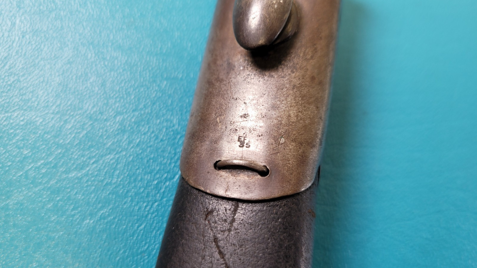 WWI Early British Pattern 1907 Rifle Bayonet Sanderson + Sheath c. 1908 TR542