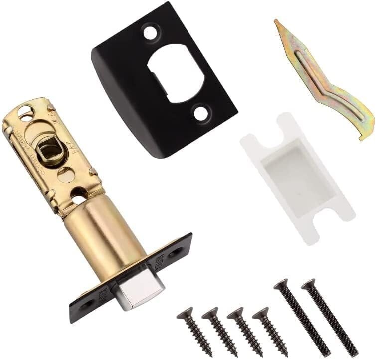 Extra Large Bathroom Privacy Lever Lock with Indicator Left-hand Door Black