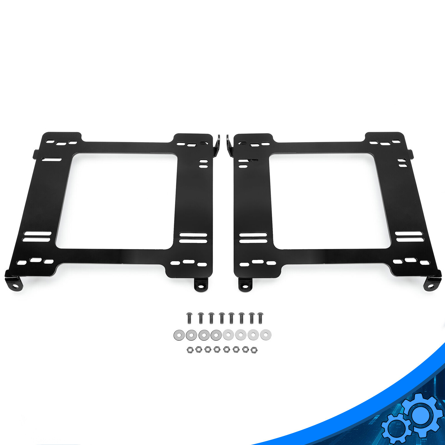 Racing Seat Base Brackets Adapter Pair For 1992-1995 Honda Civic SI/CX/DX/EX