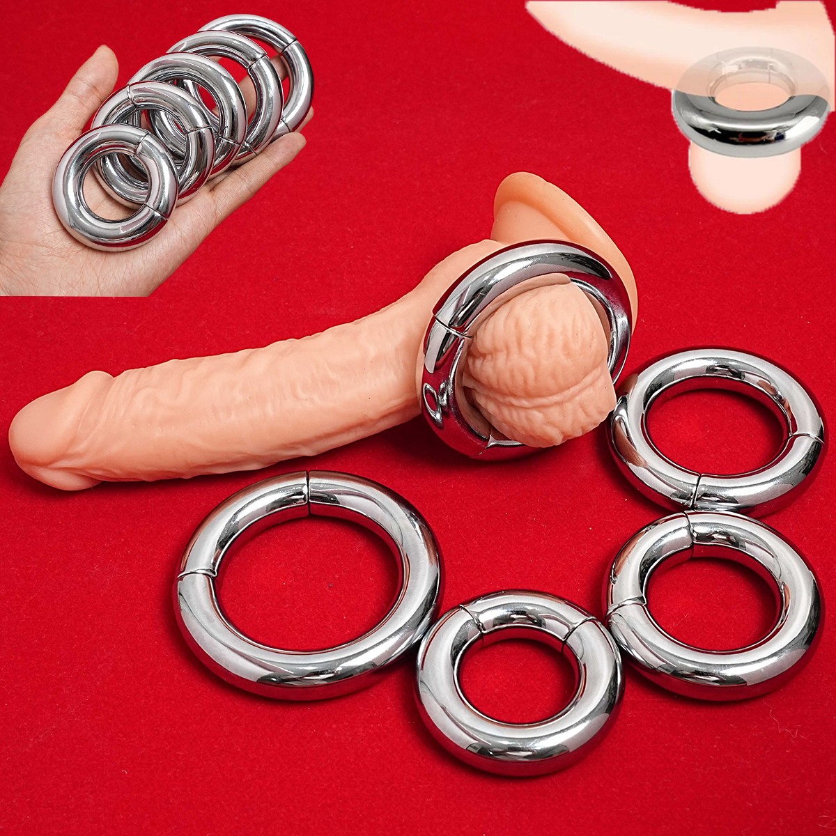 Male Magnetic Stainless Steel Ball Stretcher Weight Heavy Ball Stretching Weight