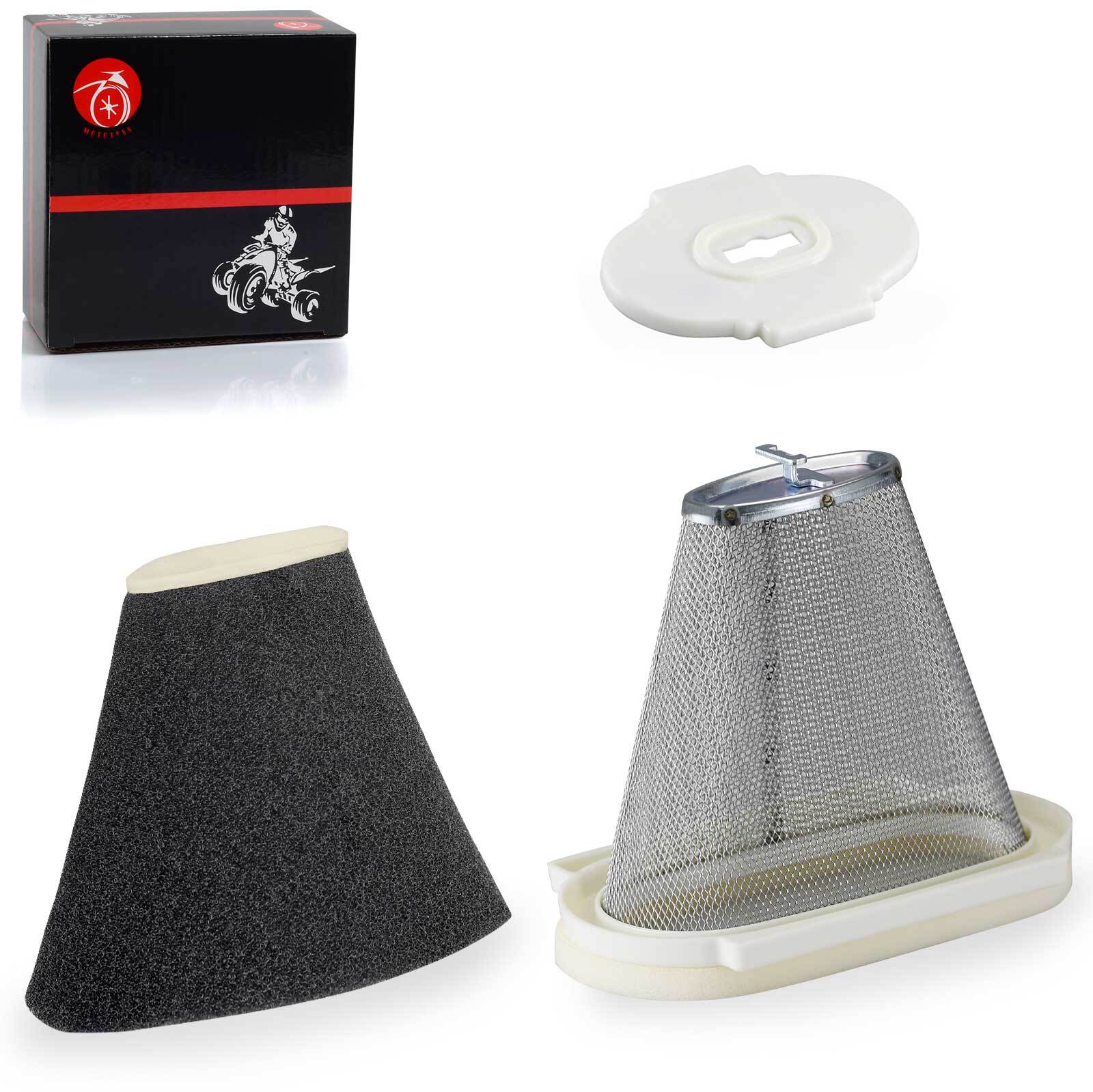 Air Filter & Cage Guide & End Cap For Yamaha Raptor 660R YFM660R 2001 2002- 2005