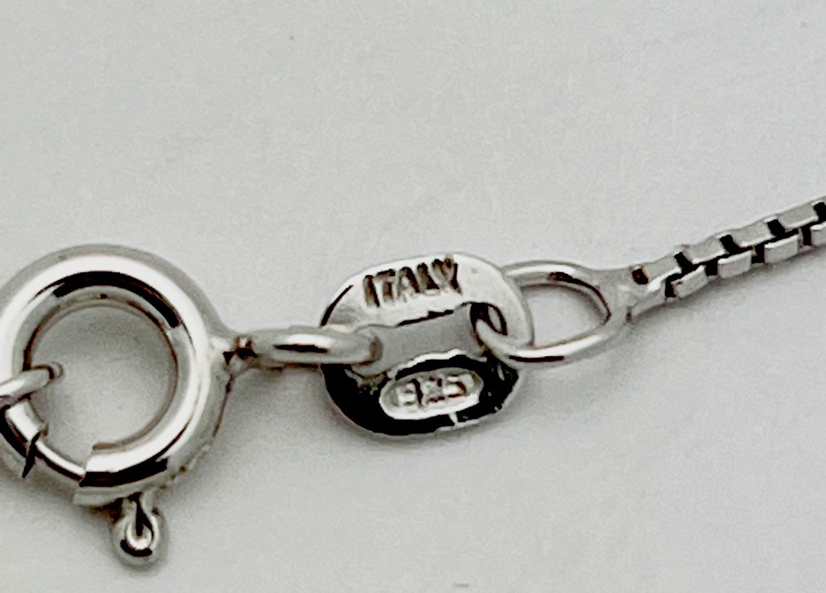 925 Sterling Silver 8 Gram Polished Puffed Heart Perfume Bottle Necklace 24”