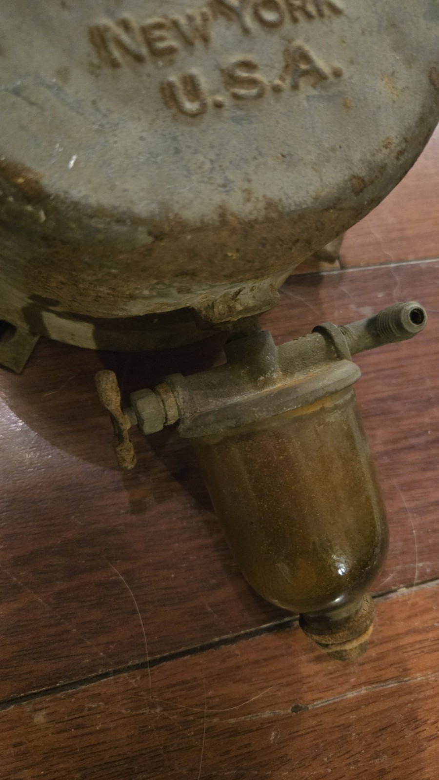 Vintage GE Vacuum Tank Patented Industrial Steampunk Decor New York USA