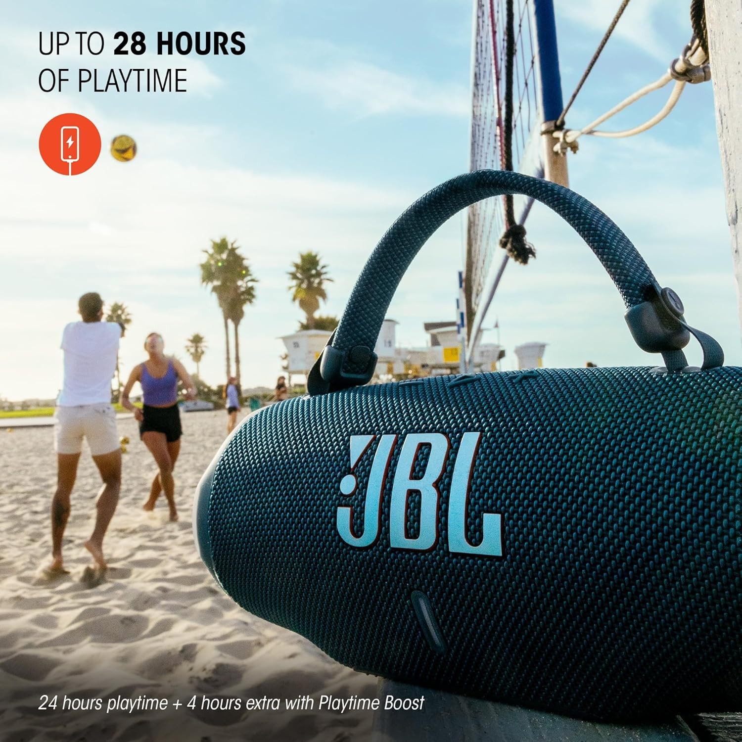 JBL Charge 6 Portable Waterproof Speaker w/Powerbank,Black-Certified Refurbished