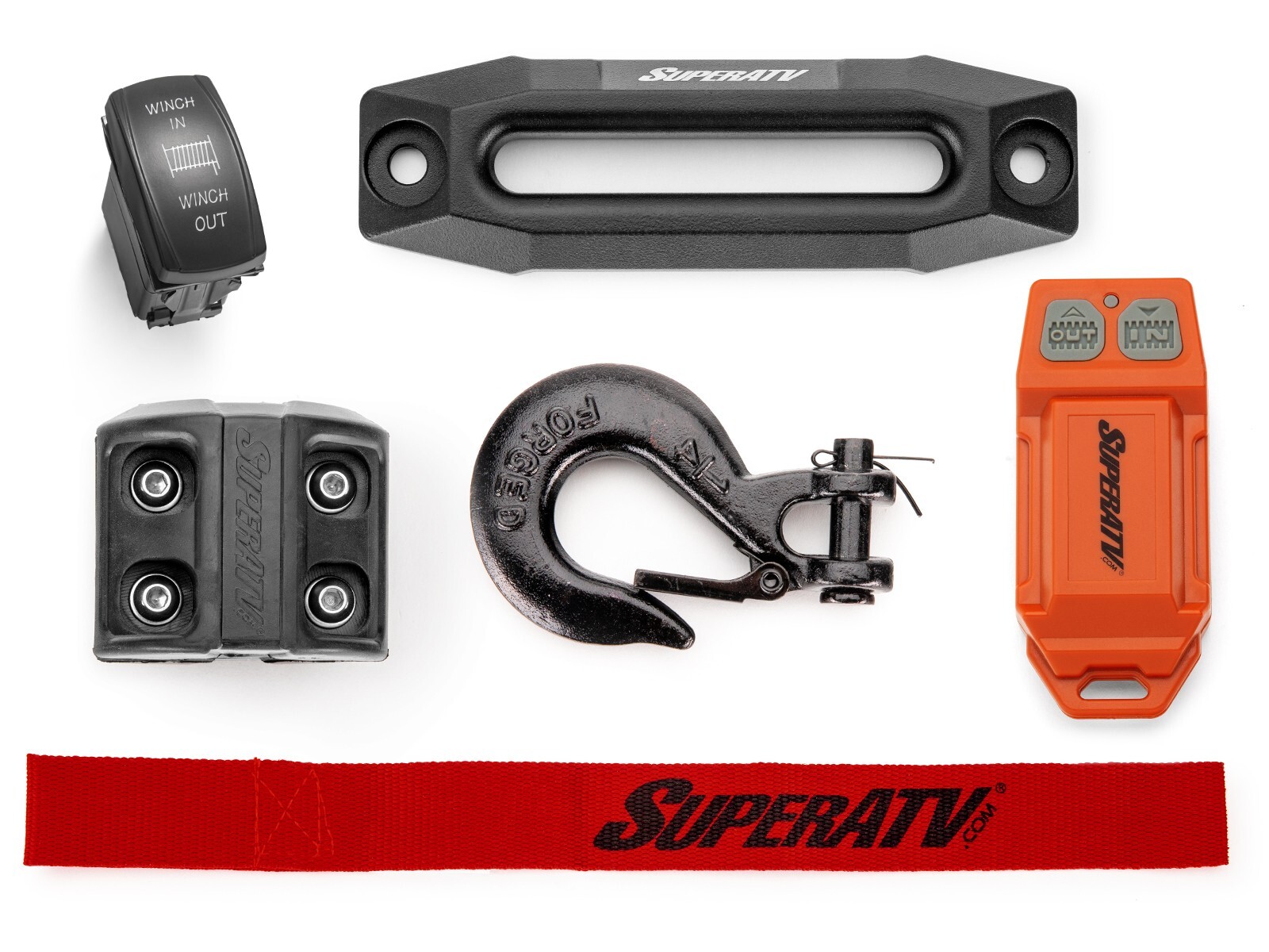SuperATV Heavy Duty Ready-Fit Winch for Polaris Ranger 1000 - 6000 lb.