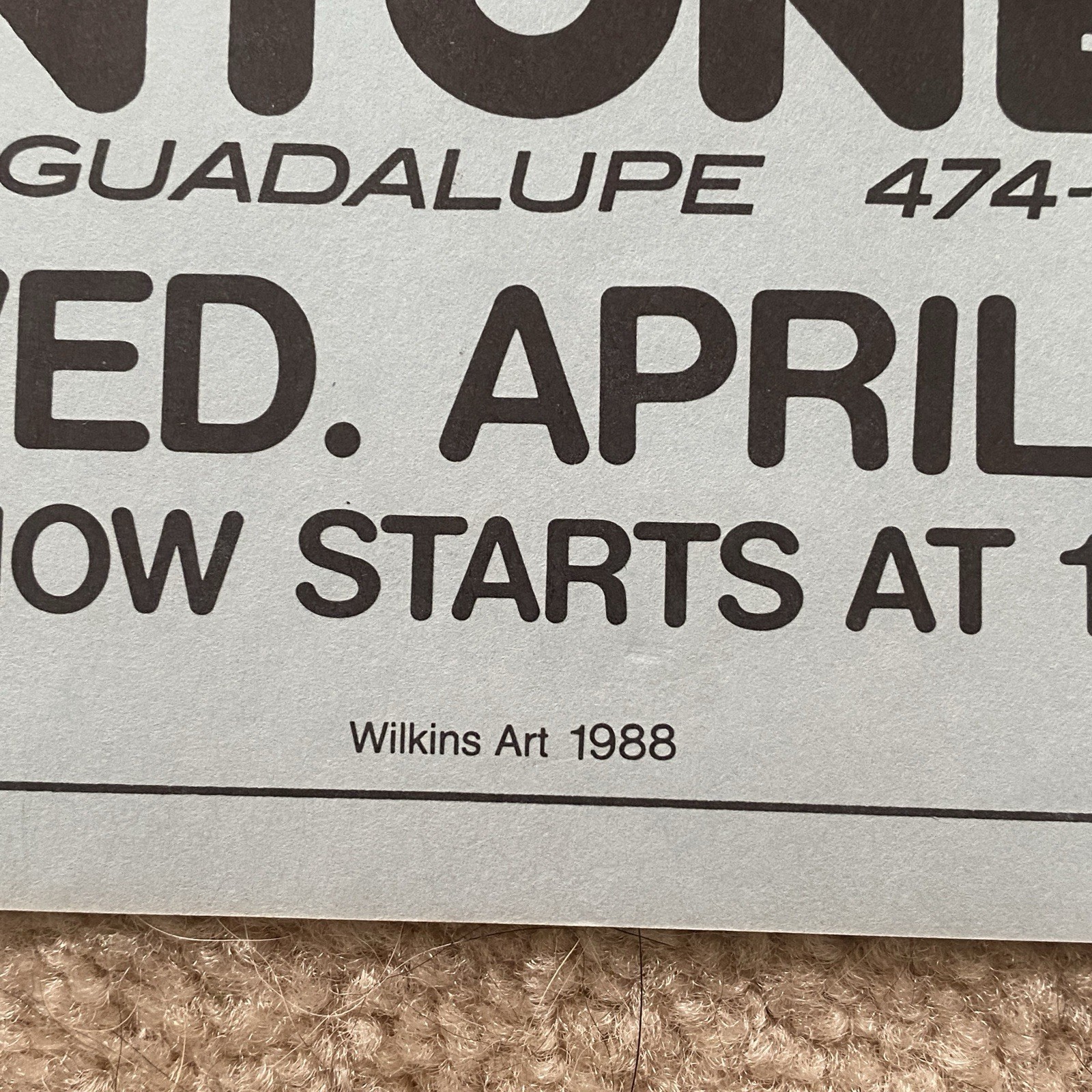 1988 Albert Collins Poster 11x17 Antone's Austin Texas Blues The Icebreakers