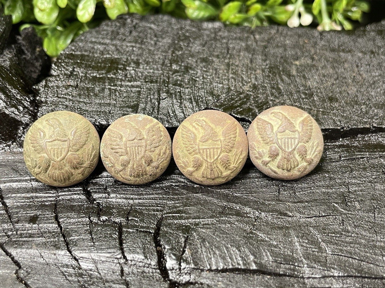 Old Rare Vintage Antique Civil War Relic Eagle Button Recovered Appomattox, VA