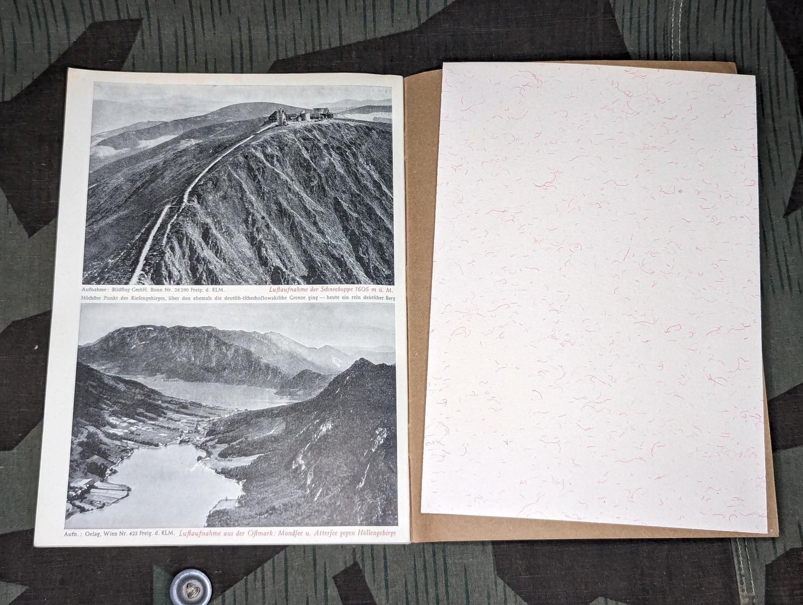 WWII German Grossdeutschland School Day Book for Students Jugend Youth Deadstock