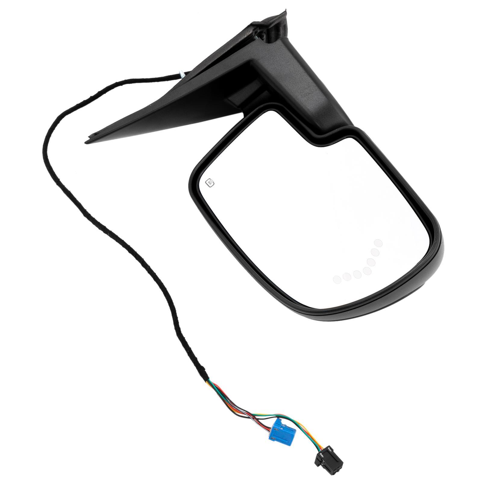 Pair Side View Mirrors Power Heated Arrow Turn Signal For 03-06 GMC Sierra 1500