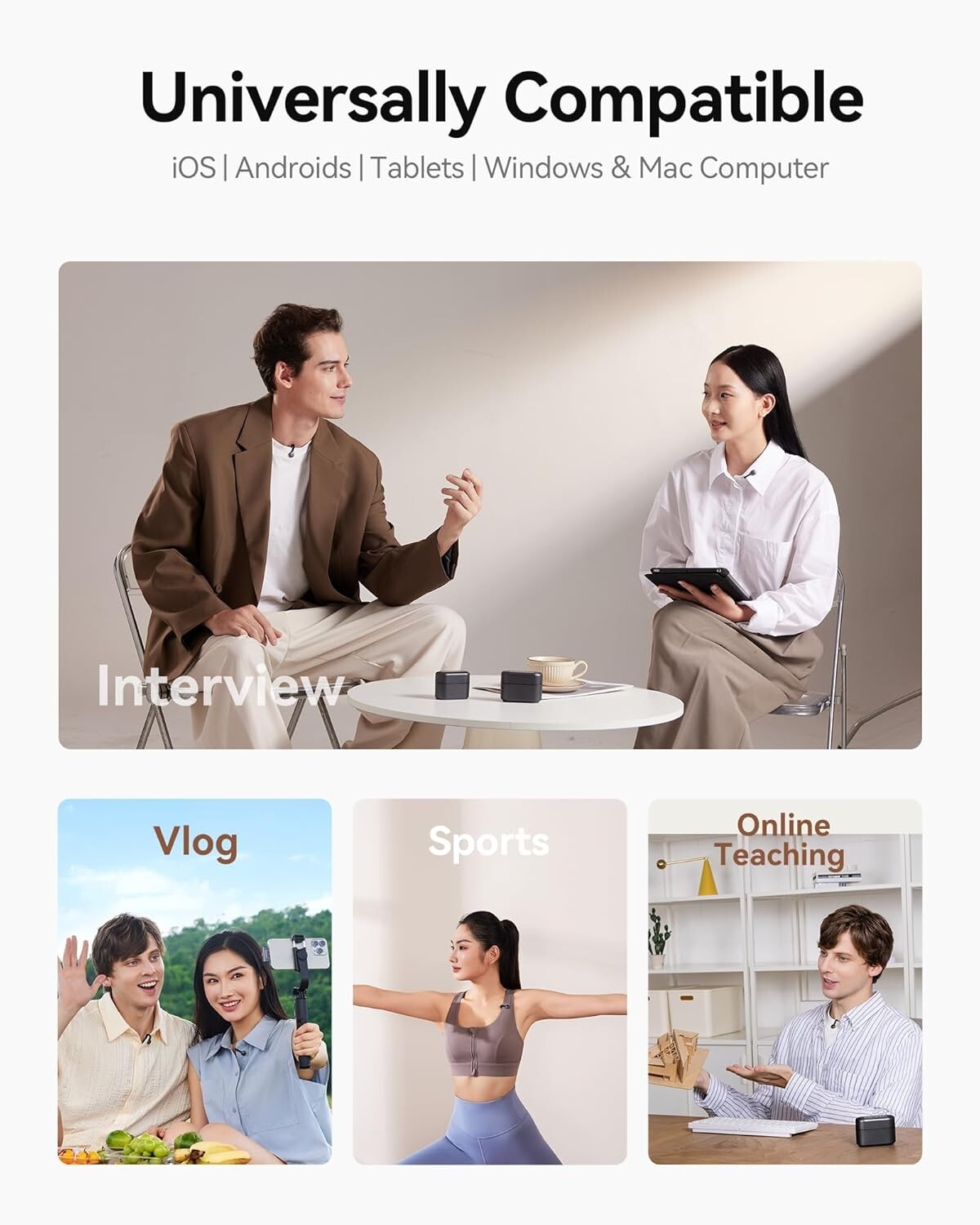 Hollyland Lark M2S Mini Combo (Camera RX+Type-C RX) Wireless Lavalier Microphone