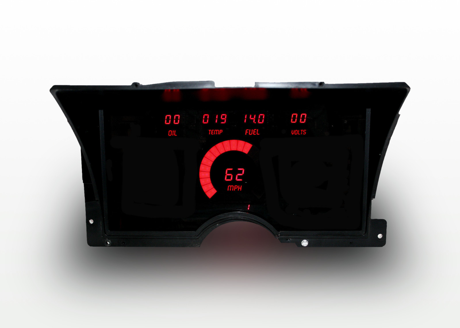 1992-1994 Chevy Truck Digital Dash Panel Cluster Gauges Red LEDs