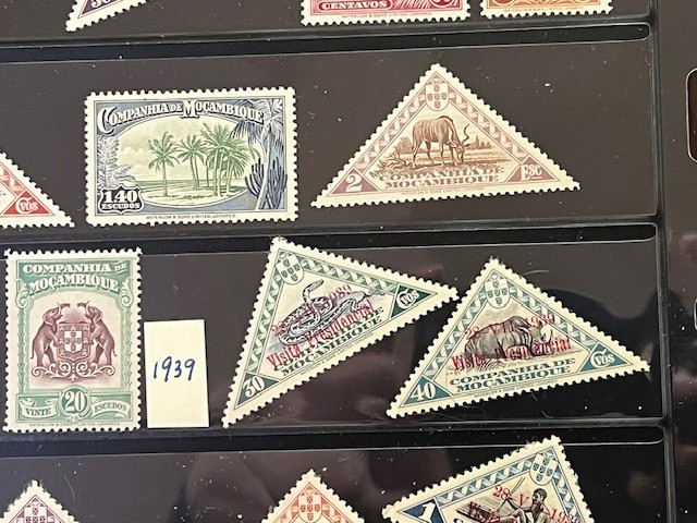 Mozambique Company 1892-1940 Nice Collection Mint Hinged in Stock Sheet 7A080S