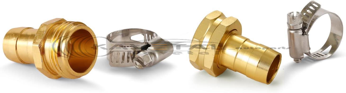 Garden Hose Mender End Repair Kit 3/4 5/8 Male Female Clamp