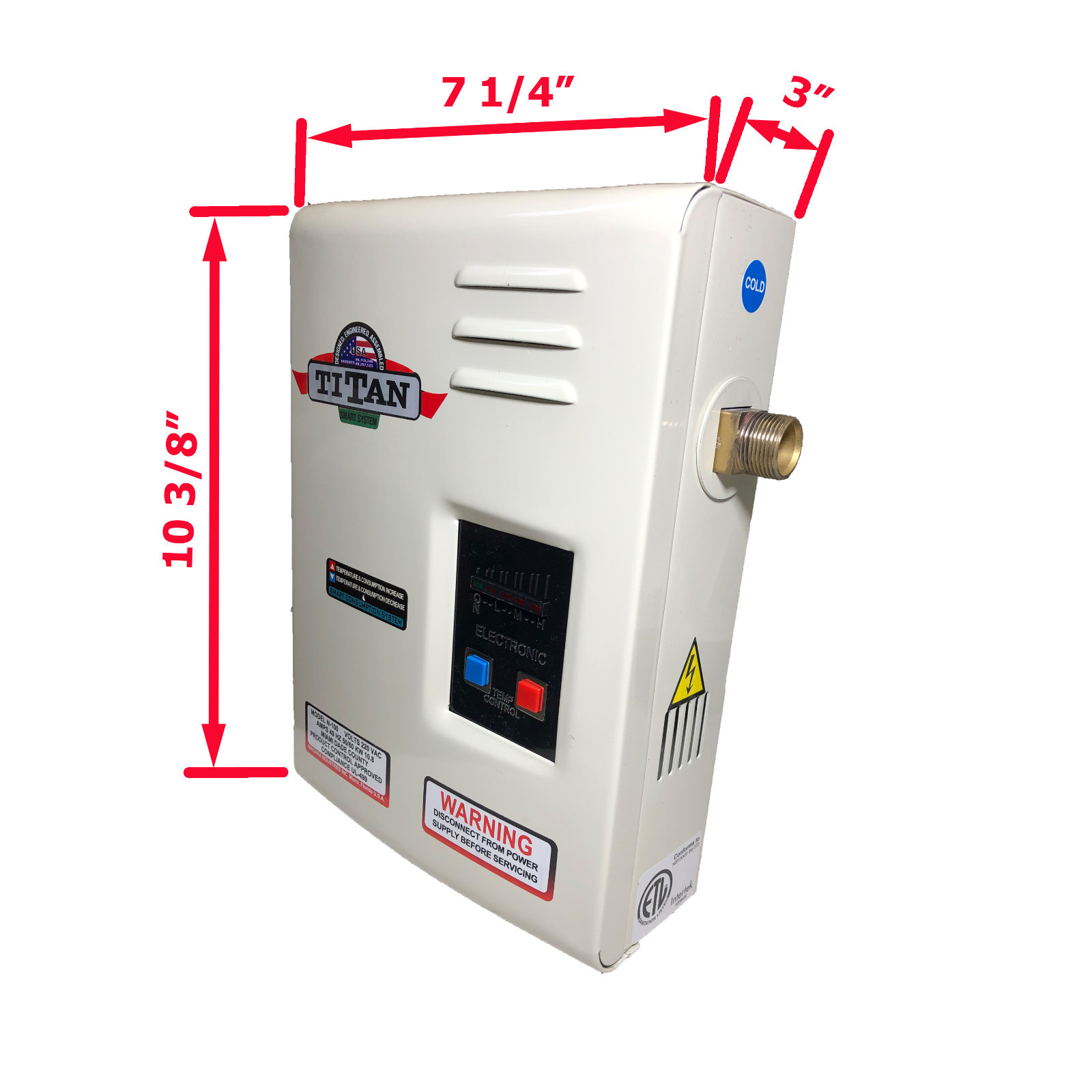 Titan N120 SCR2 Calentador de agua sin tanque, 11.8KW 240V