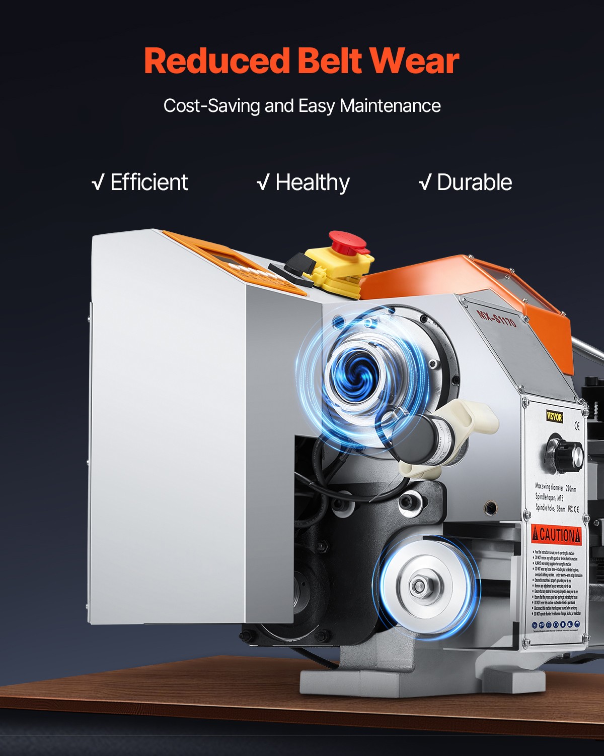 VEVOR Metal Lathe Machine 8.7 x 39in Precision Bench Power Metal Lathe Automatic