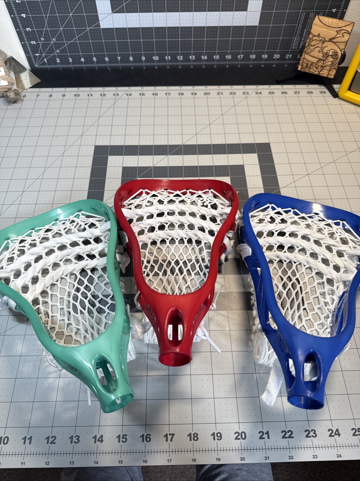 Warrior Warpath Custom Box Pinched and Dyed Lacrosse Head RGB Lot