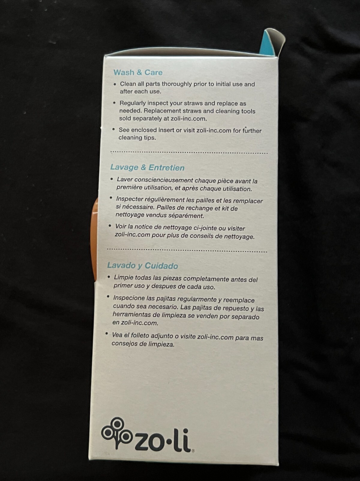 ZoLi Bot 2.0 Straw Sippy Cup Cooper Dust 10 oz Zo-Li Toddler Drinking Straw