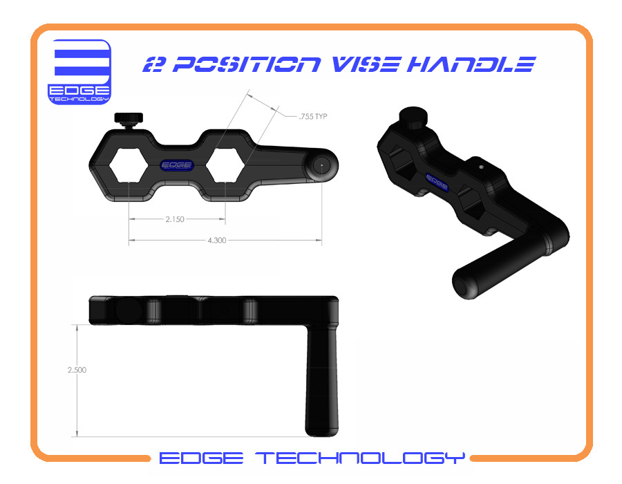 2 Position Vise Handle by Edge Technology #50