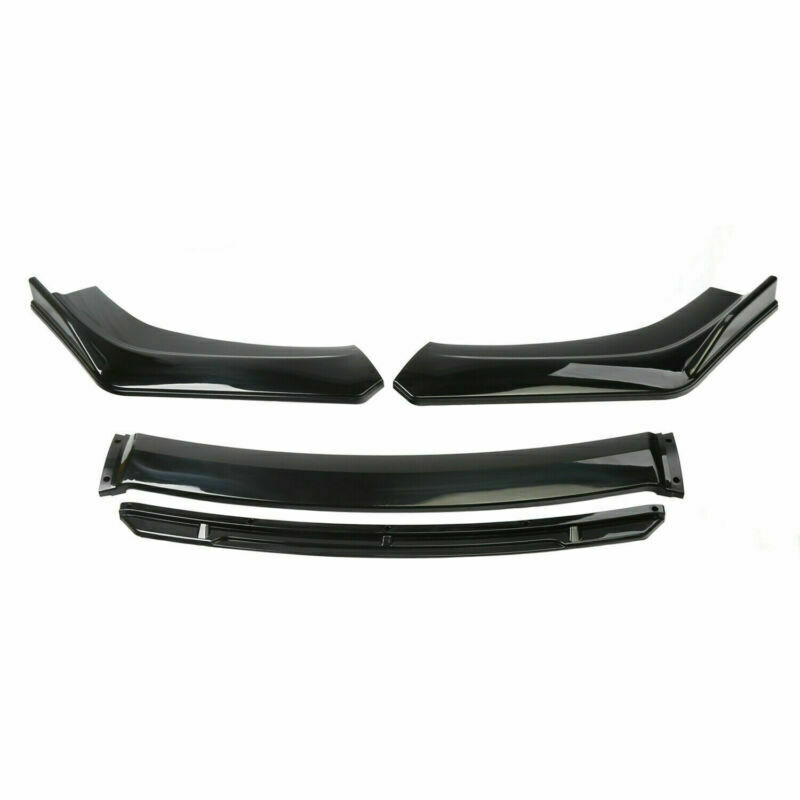 Front Bumper Lip Chin Spoiler Splitter Side Skirt Body Kit For Audi S3 S4 A4 A5
