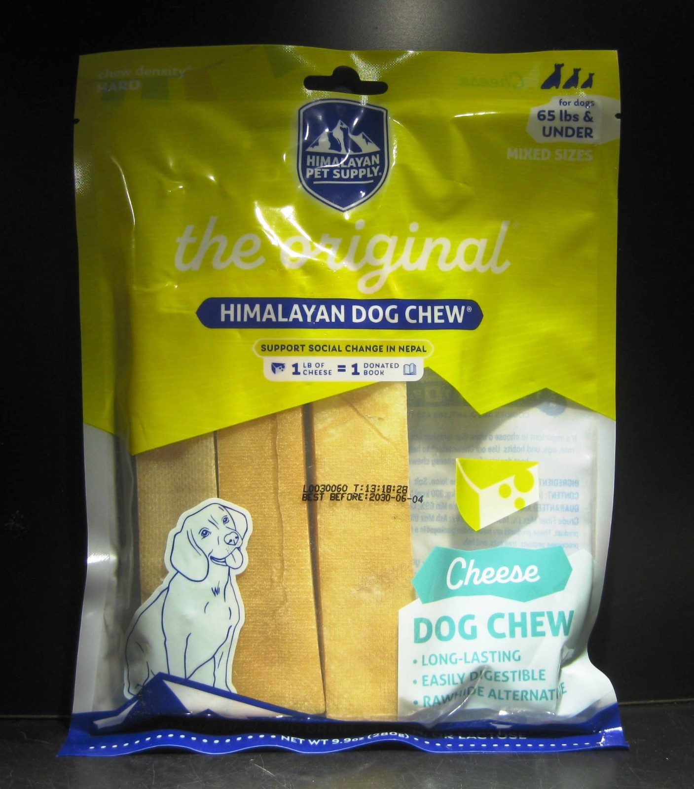 Himalayan Dog Chew Original Yak Cheese Dog Chews Treats 100% Natural  9.9 oz