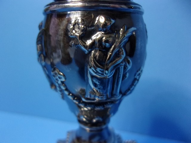 Antique Victorian Dwarf Urn Silverplate Candlesticks Richard Hodd & Son London