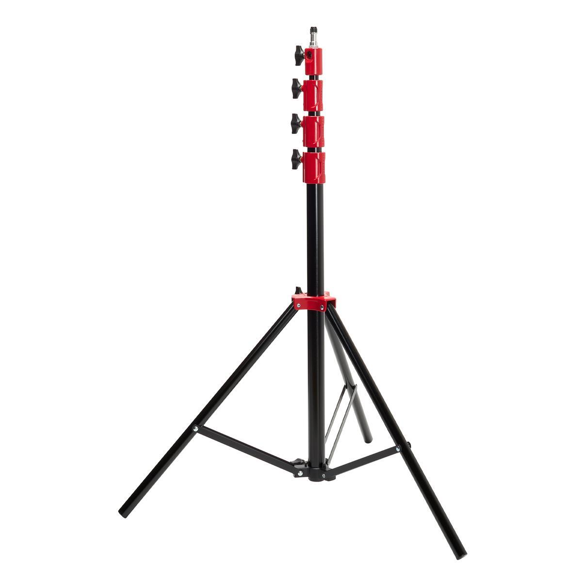 Flashpoint Pro Air-Cushioned Heavy-Duty Light Stand (Red, 9.5') #FP-S-9-RD-V2