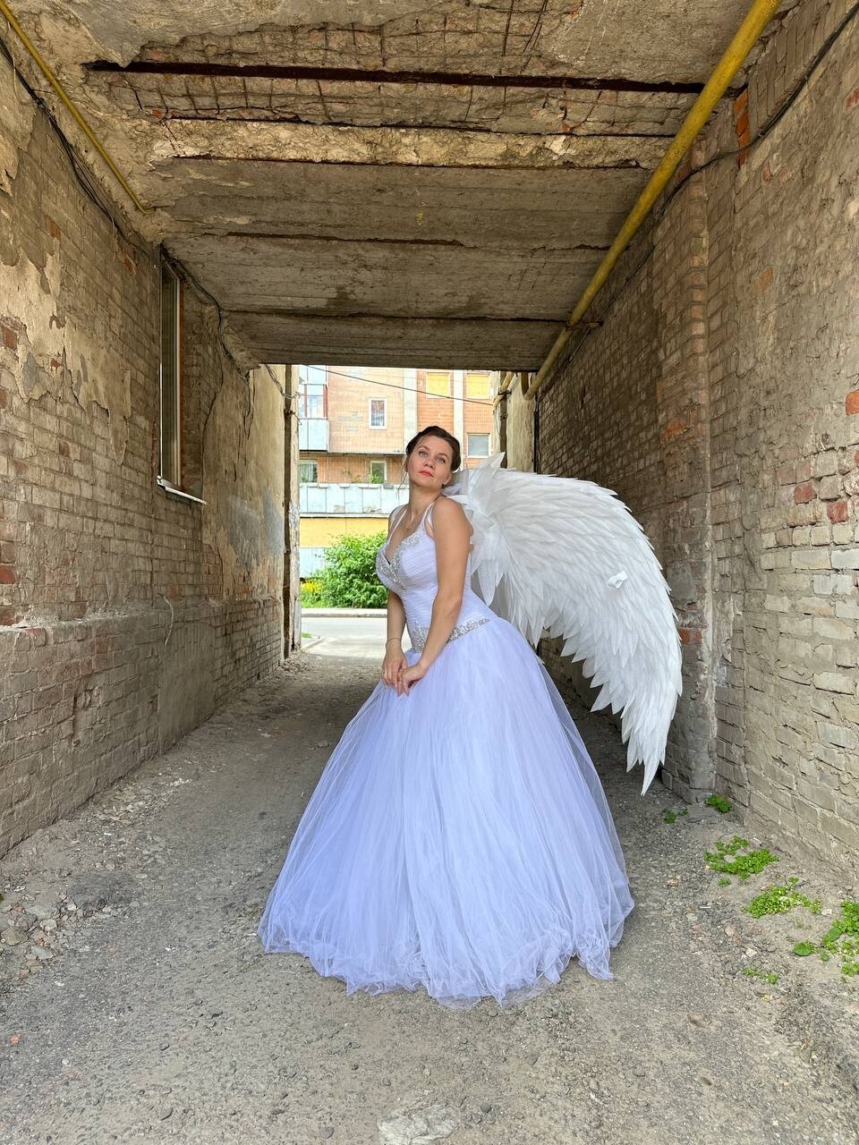 Cosplay White Costume Angel Wings Christmas White Festival Fantasy Sexy Props