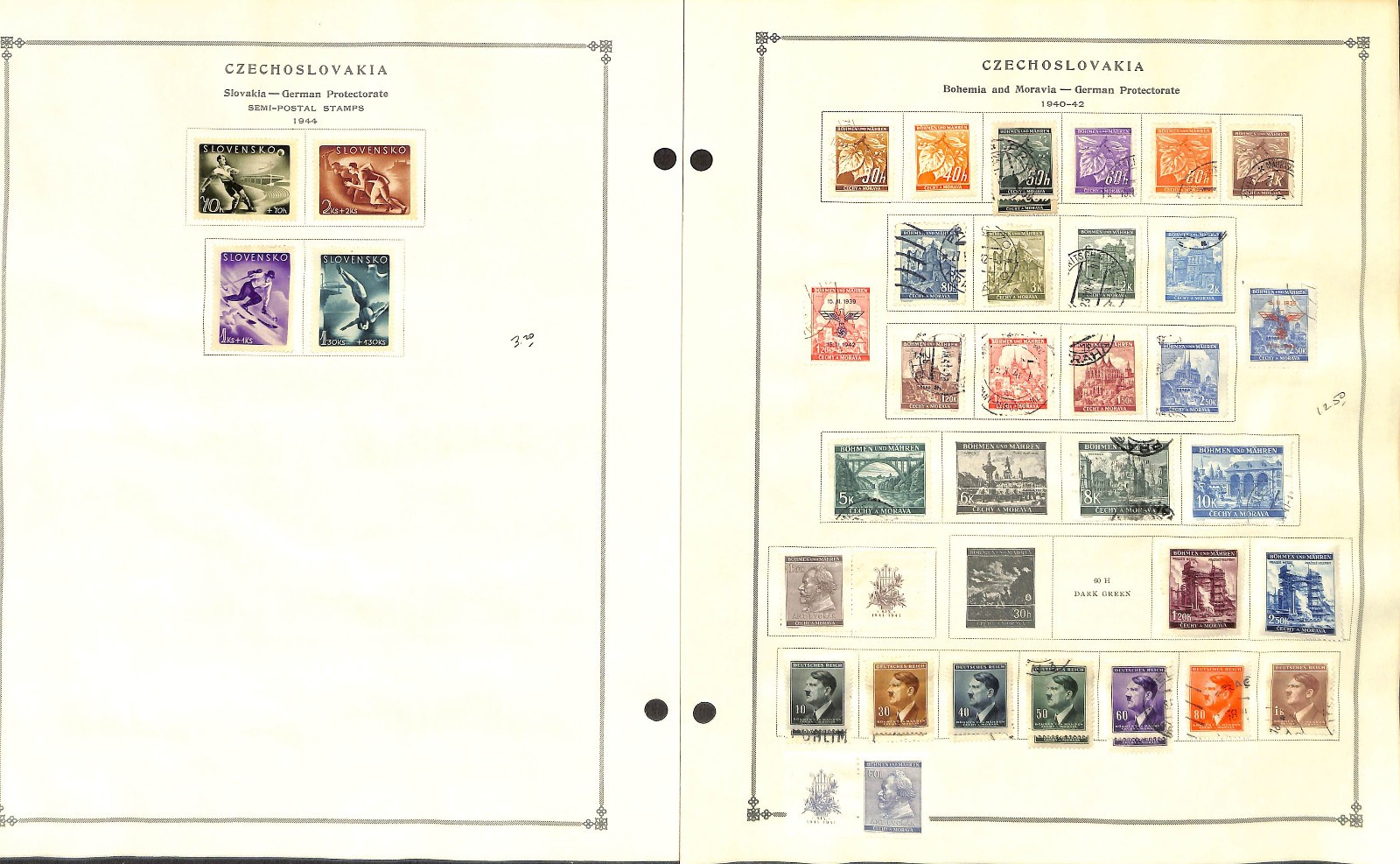 Czechoslovakia Stamp Collection on 50 Scott International Pages, 1918-1967 (BB)