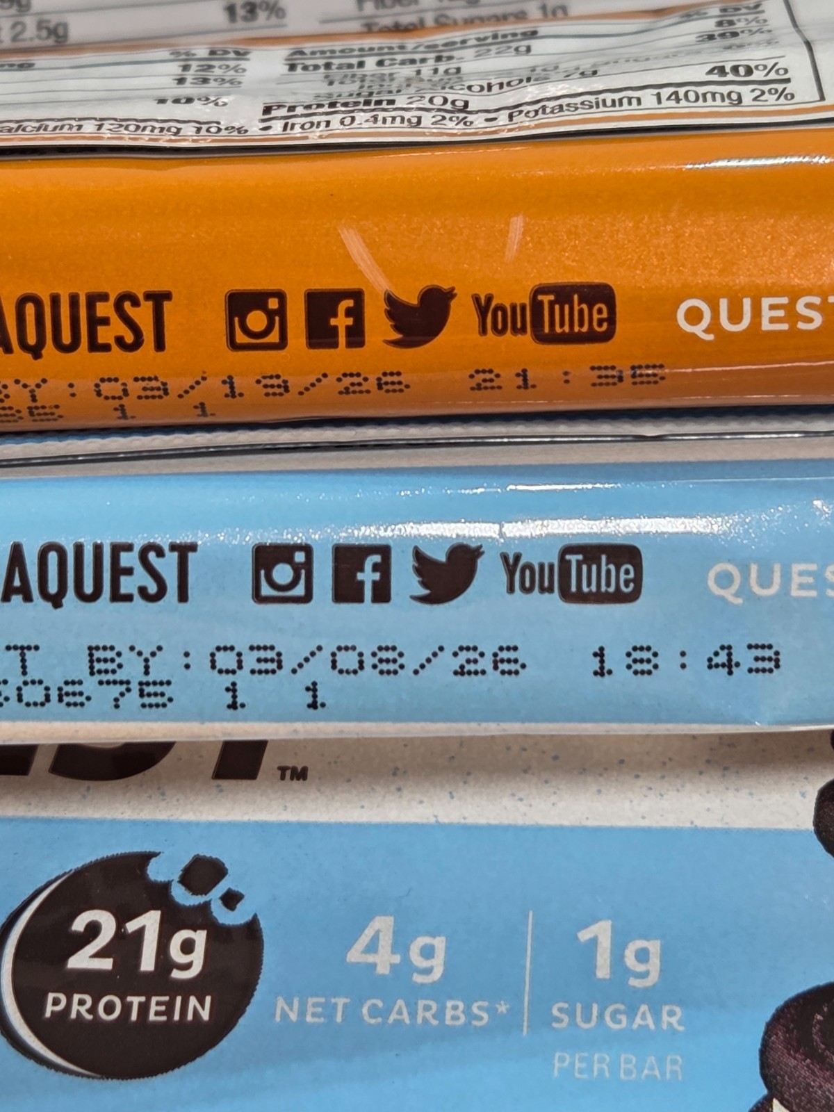 Quest Ultimate Protein Bars Variety Pack 24Ct High Protein Lot of 2