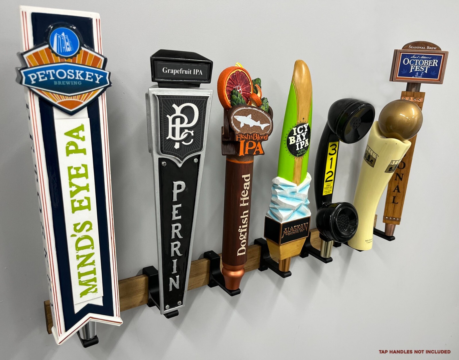 Tap Handle Wall Display (Cleat) - 18", 24" or 36" Long