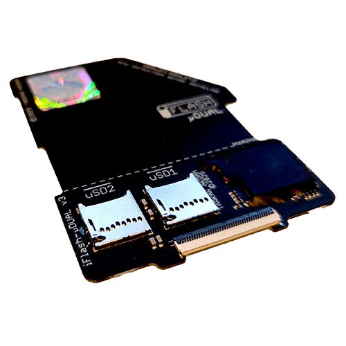 iFlash uDual microSD Adapter iPod 5G 6G 7G Video Classic 1x or 2x micro SD Cards