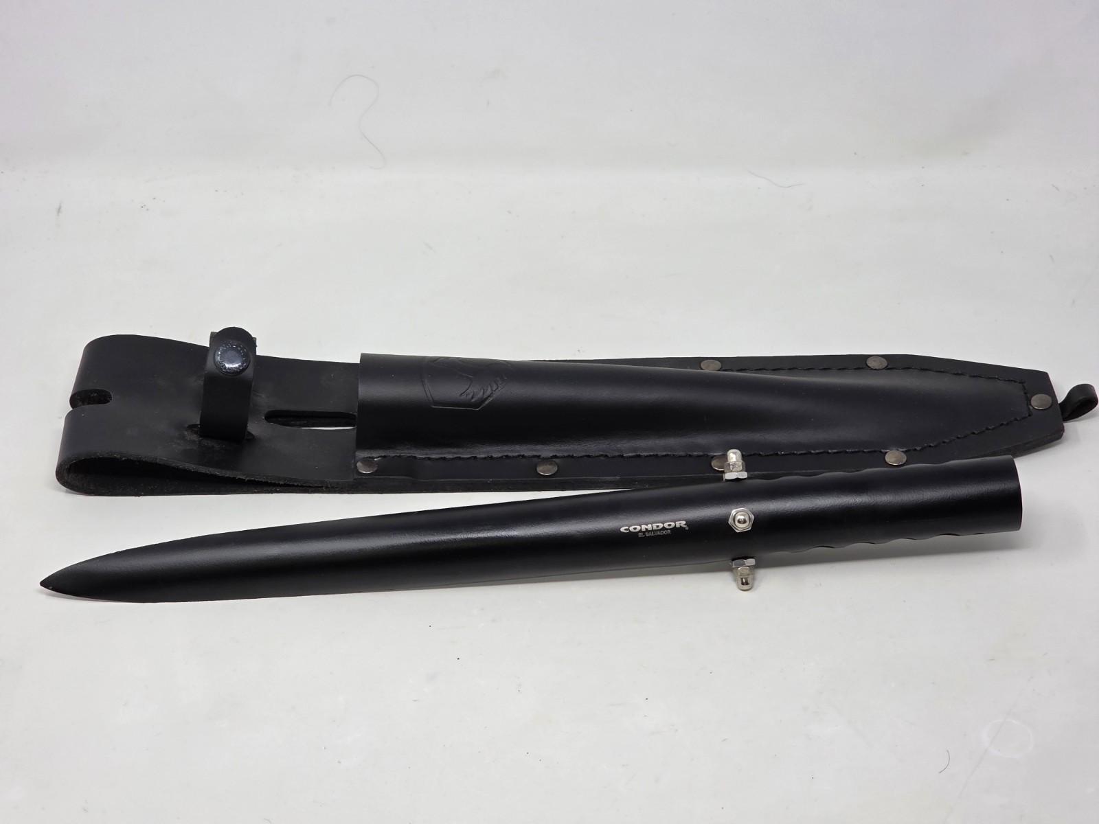 Condor Tool & Knife Asmat Dagger and Shaft Black Carbon Steel Spear